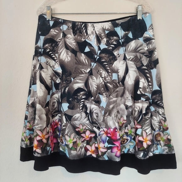 Marc Cain Floral Print Skirt Size US 12 - Picture 1 of 10